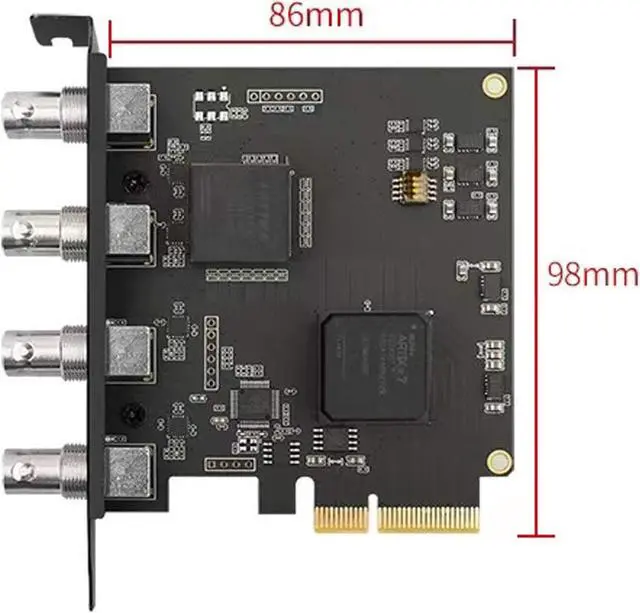 Alt view image 3 of 3 - ELECABLE Quad SDI PCIe Video Capture Card, 4-Channel SDI Video Recorder Capture for Multi-Channel Live Streaming