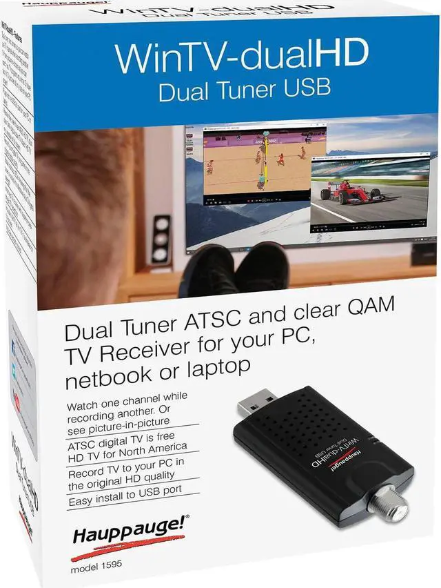 Alt view image 4 of 5 - HAUPPAUGE WinTV-DualHD Dual USB 2.0 HD TV Tuner for Windows PC 1595,Black, Welcome to consult