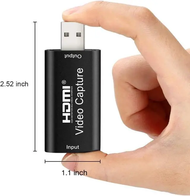 Alt view image 6 of 7 - HDMI Video Capture Card, 4K HDMI to USB Capture Card Full HD 1080P 30fps, Record via DSLR, Camcorder, Action Cam for Live Streaming, Compatible with Nintendo Switch, PS4, Xbox One, PC