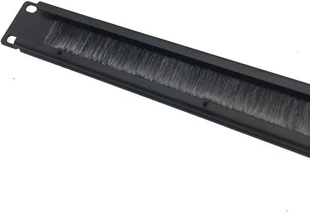 Alt view image 5 of 5 - 5 Pack 1U Brush Cable Manager Horizontal Rack Mount Cable Management Strip Panel for 19-inch Server Rack or Network Cabinet