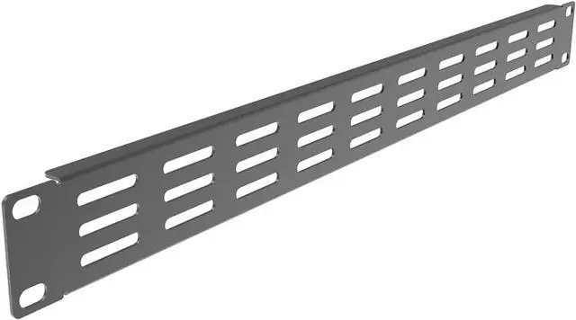 Alt view image 2 of 4 - 5 Pack of 1U Vented Blank Panel - Steel Blank Rack Mount Panel Spacer for 19in Server Rack Cabinet or Enclosure, Black (1U)