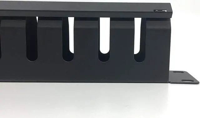 Alt view image 5 of 6 - 2 Pack- All Metal 19 Inch Cable Manager Horizontal Rack Mount Organizer with 12 Big Slots Cable Management System (1UCM12S2PC)
