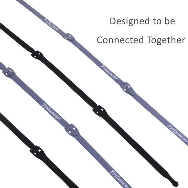 Alt view image 3 of 7 - Trilancer Reusable Cable Straps Wire Ties, Pack of 50 Adjustable Cord Fastener Cable Organizer, 8 Inches (Black) | Adjustable Cord Fasteners for Wire Management and Cable Organization, Black