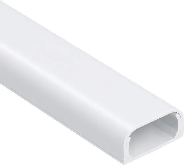 Main image of 153in Cord Hider Wall, Wire Hiders for 3 Cords, Cord Cover for 2 Thick Extension Cables, Paintable Cable Cover to Hide Cords Wall Mounted TV, Cord Concealer, 9X L17in X W0.95in X 0.47in, White