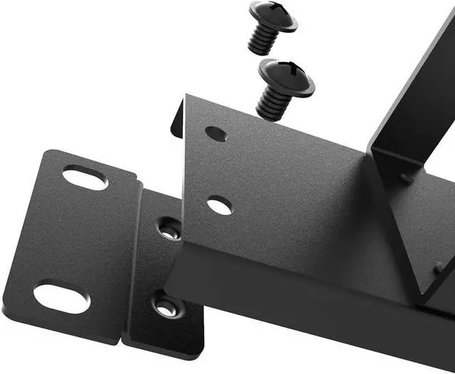 Alt view image 6 of 7 - 19-Inch 1U Metal Horizontal Rackmount 5 D-Rings Cable Manager | 1U Rack Cable Management Panel Vertical Wire Manager Fits 2 or 4-post Racks