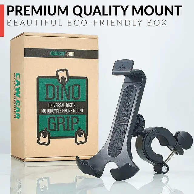 Alt view image 4 of 6 - New 2024 Bicycle & Motorcycle Phone Mount - The Most Secure One-Handed Bike Phone Holder for iPhone, Samsung or Any Smartphone. Stress-Resistant and Highly Adjustable. +100 to Safeness & Comfort
