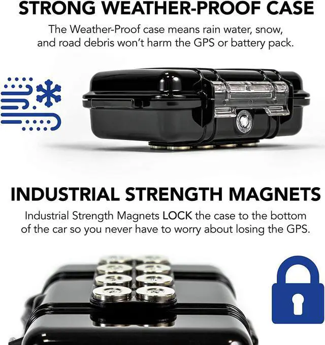 Alt view image 4 of 6 - Security GPS Car Tracker - Hidden Tracker for Vehicles - Long Lasting Battery 140-Day LTE GPS Tracking Device for Vehicles with Magnetic Case & Extended Battery - Subscription Required