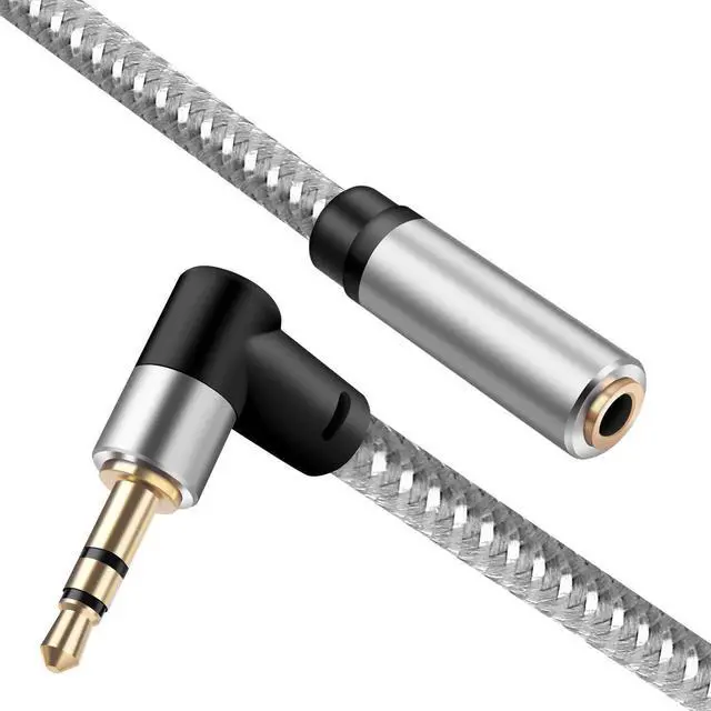 Alt view image 3 of 7 - Headphone Extension Cable 10 ft 3.5mm Extension Double Shielded Stereo Jack Male to Female Aux Extension Cable TRS Auxiliary ExtenderAudio Extension Cable Braided 1/8 AUX Extension Cord