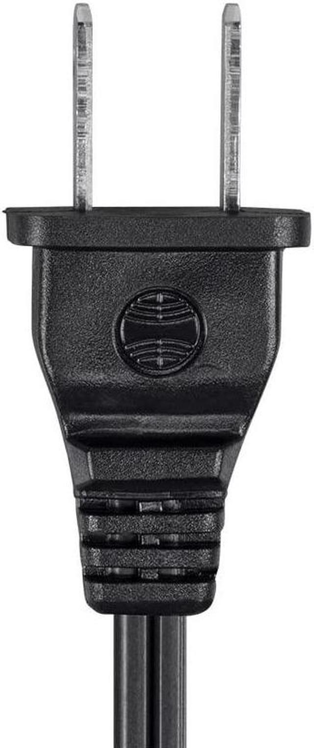 Alt view image 12 of 17 - Monoprice AC Power Cord Cable - 3 Feet Without Polarized | 18AWG, 10A (NEMA 1-15P to IEC-320-C7)