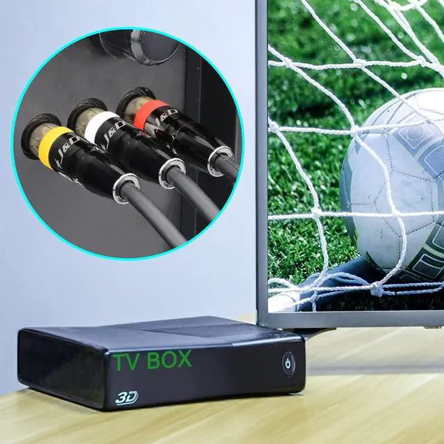 Alt view image 4 of 7 - 3RCA to 3RCA Cable Gold Plated Connect Joint RCA Cable Heavy Duty Copper Shell 3 RCA Male to 3 RCA Male Stereo Audio Cable 6 Feet