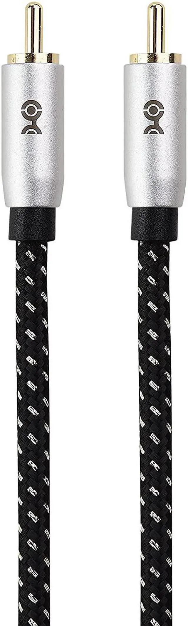 Alt view image 6 of 7 - 2-Pack Subwoofer Cable 6 ft Digital Coaxial Cable (Digital Audio Coaxial Cable and LFE Subwoofer Cable) - 1.8m / 6 Feet