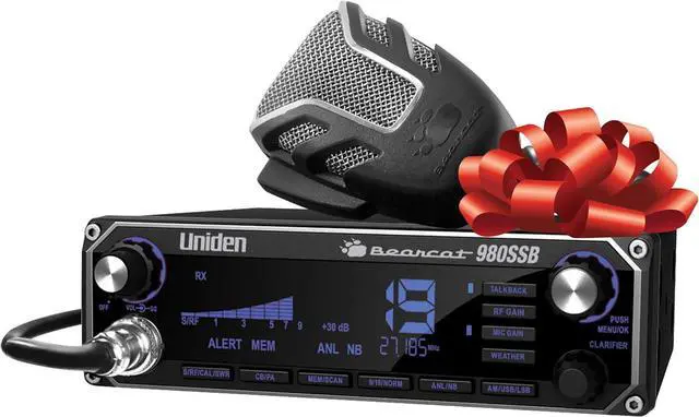 Main image of BEARCAT 980 40- Channel SSB CB Radio with Sideband NOAA WeatherBand,7- Color Digital Display PA/CB Switch and Noise Cancelling Mic, Wireless Mic Compatible