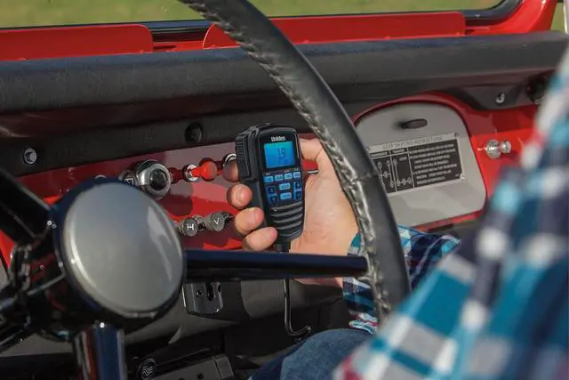 Alt view image 5 of 7 - CMX760 Bearcat Off Road Series Compact Mobile CB Radio, 40-Channel Operation, Ultra-Compact for Easy Mounting, Large 7-Color Backlit LCD Display on Mic with Built-in Speaker Mic, Black