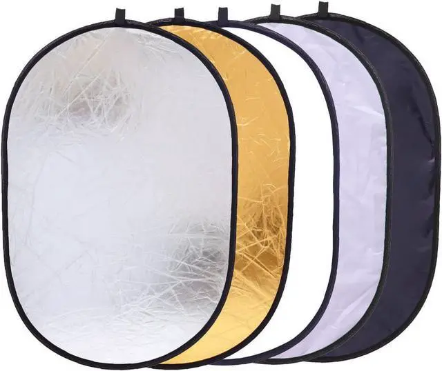 Main image of Konseen Collapsible Photography Reflector 24x35inch (60x90cm) 5-in-1 Multi Light Diffuser Panel Studio Photo Portable Light Reflectors for Product Photography Accessories Props with Carrying Bag