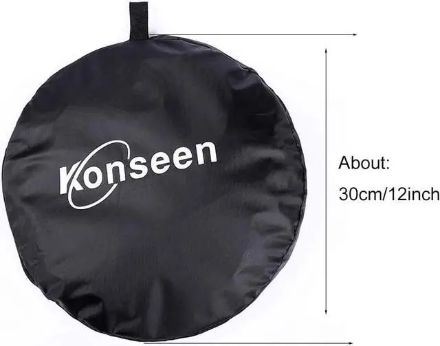 Alt view image 7 of 7 - Konseen Collapsible Photography Reflector 24x35inch (60x90cm) 5-in-1 Multi Light Diffuser Panel Studio Photo Portable Light Reflectors for Product Photography Accessories Props with Carrying Bag