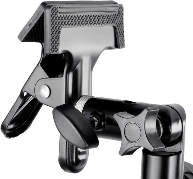 Alt view image 5 of 7 - Neewer 2 PCS Photo Studio Heavy Duty Metal Clamp Holder with 5/8" Light Stand Attachment for Reflector