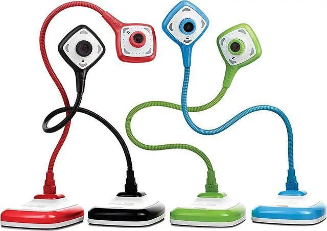 Alt view image 7 of 7 - HUE HD Pro Flexible USB 11x17 Document Camera and Classroom Visualizer for Teachers: Built-in Microphone/Lights, Windows, macOS, Chromebook Compatibility (Blue Camera)