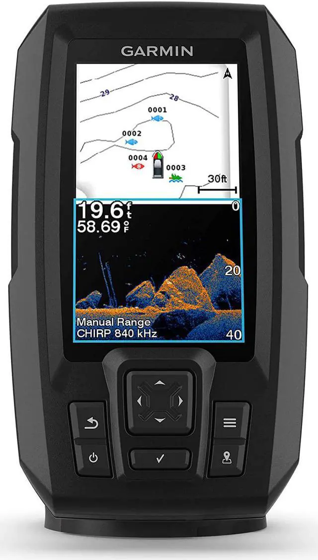 Alt view image 5 of 11 - GARMIN STRIKER VIVID 5CV 5 FISHFINDER GPS TRACK PLOTTER WITH GT20 NOT A CHART PLOTTER