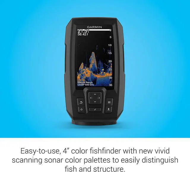 Alt view image 6 of 11 - GARMIN STRIKER VIVID 5CV 5 FISHFINDER GPS TRACK PLOTTER WITH GT20 NOT A CHART PLOTTER