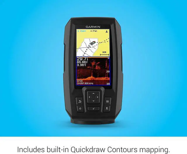 Alt view image 9 of 11 - GARMIN STRIKER VIVID 5CV 5 FISHFINDER GPS TRACK PLOTTER WITH GT20 NOT A CHART PLOTTER