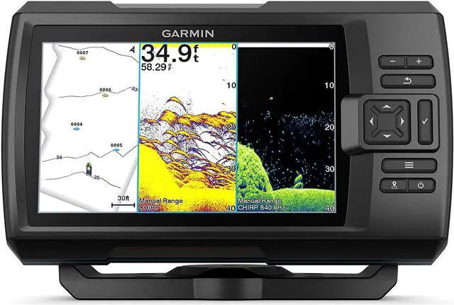 Alt view image 3 of 20 - GARMIN STRIKER VIVID 7CV 7 FISHFINDER GPS TRACK PLOTTER WITH GT20 NOT A CHART PLOTTER