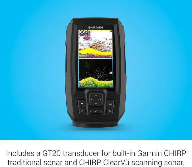 Alt view image 7 of 11 - GARMIN STRIKER VIVID 5CV 5 FISHFINDER GPS TRACK PLOTTER WITH GT20 NOT A CHART PLOTTER