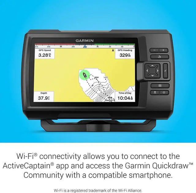 Alt view image 8 of 20 - GARMIN STRIKER VIVID 7CV 7 FISHFINDER GPS TRACK PLOTTER WITH GT20 NOT A CHART PLOTTER