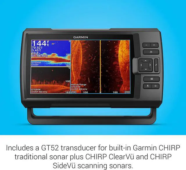 Alt view image 6 of 16 - GARMIN STRIKER VIVID 9SV 9 FISHFINDER GPS TRACK PLOTTER WITH GT52 NOT A CHART PLOTTER