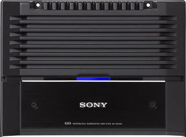 Alt view image 12 of 20 - Sony XMGS100 Monaural 330 Watt MOSFET Class D Car Audio Stereo Amplifier, Black