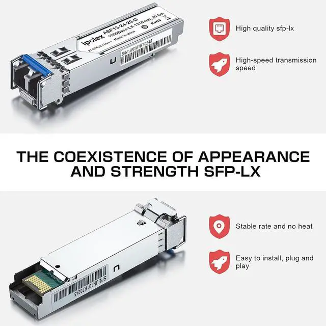 Alt view image 4 of 7 - Pack of 2 1.25G SFP LX Media Converter Kit with 1000Base-LX/LH SFP Transceiver
