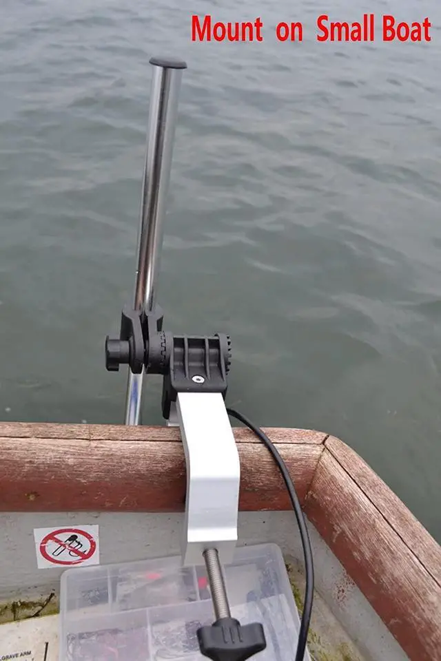 Alt view image 3 of 7 - Universal Portable Transducer Bracket + Fishfinder Mount.