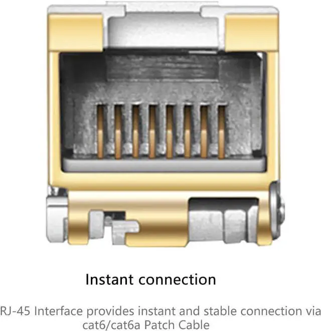 Alt view image 2 of 6 - SFP+ to RJ45 Copper Module - 10GBase-T Plus Transceiver for  SFP-10G-T-S, Ubiquiti, Netgear, Supermicro, QNAP, Broadcom, MikroTik S+RJ10, Avago, up to 30m