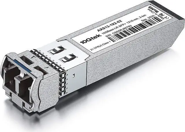 Main image of 10GBase-LR Lite SFP+ IR Transceiver, 10G 1310nm SMF, up to 1.4 km, Compatible with  SFP-10G-LRM2, Fortinet, Meraki, Ubiquiti UniFi, Netgear AXM764, D-Link, Supermicro, TP-Link, Broadcom and More
