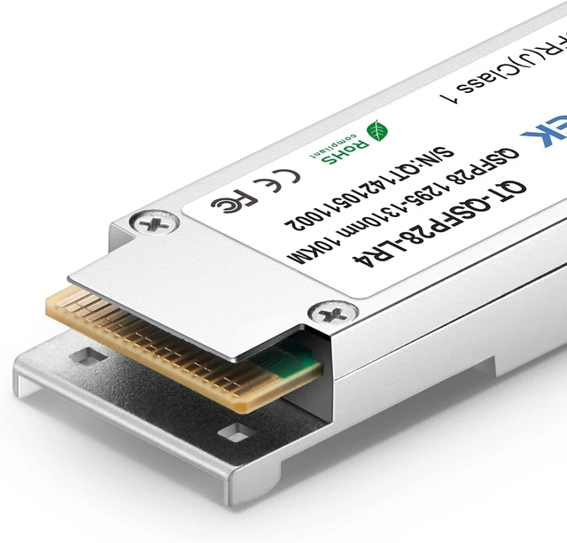 Alt view image 4 of 6 - QSFPTEK 100G QSFP28 Transceiver LC Single-Mode 100GBASE-LR4 Module for Juniper Networks JNP-QSFP-100G-LR4 (LWDM, 10km, with DDM)