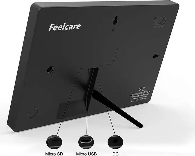 Alt view image 5 of 6 - Feelcare 10.1 Inch 16GB Smart WiFi Digital Picture Frame, Send Photos or Small Videos from Anywhere, Touch Screen, 800x1280 IPS LCD Panel, Portrait and Landscape(Black), Welcome to consult