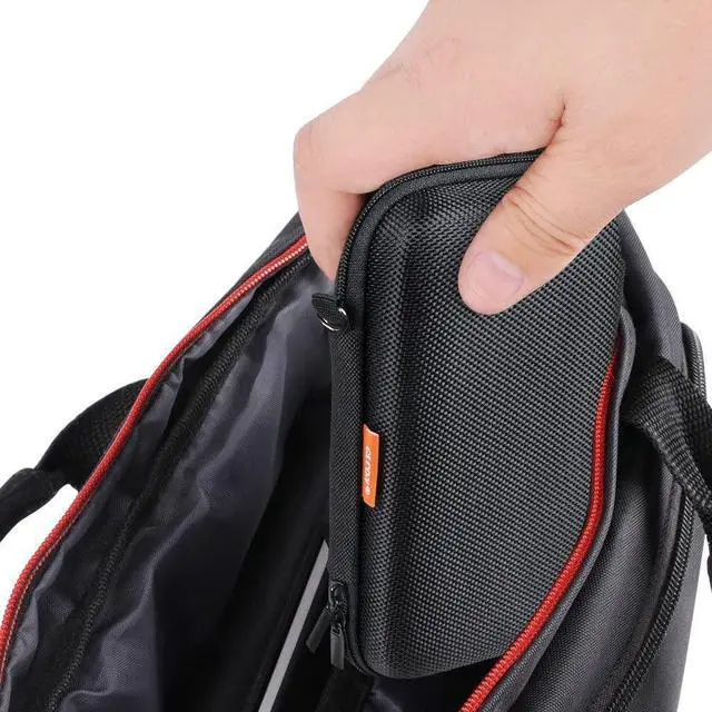 Alt view image 6 of 7 - Portable Protection Hard EVA Case for External Battery Cell Phone GPS Hard Drive USB Charging Cable Carrying Bag Mesh Inner Pocket Zipper Enclosure Universal Travel Pouch Bag