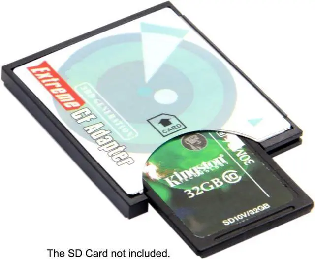Alt view image 4 of 7 - Chenyang SD SDHC SDXC to CF Compact Flash Memory Card Adapter Reader Type I High-Speed Extreme CF to SD Card Reader Adapter