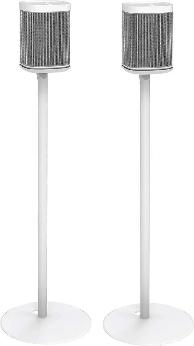 Main image of ynVISION.DESIGN Fixed Height Floor Stands Compatible with Sonos One, One SL, and Play:1 Speaker | 2 Pack | YN-ONE Pair (White)