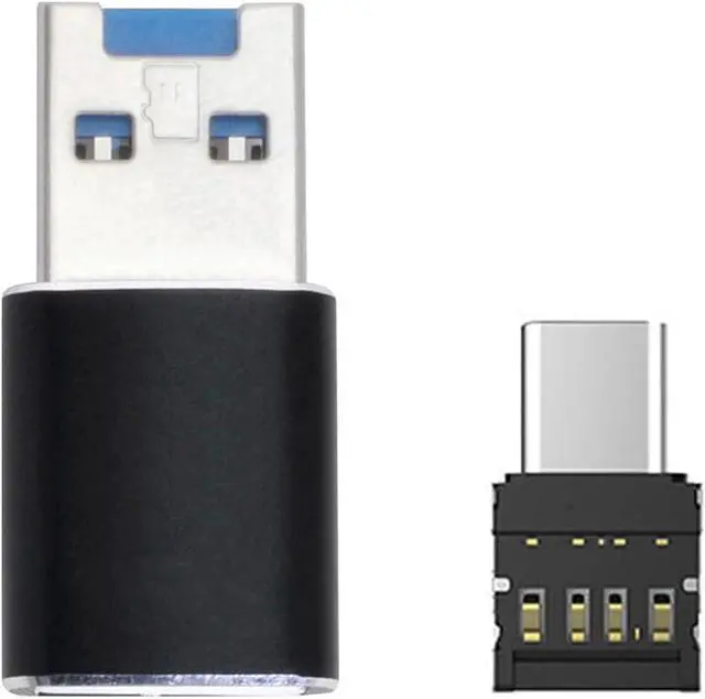 Alt view image 2 of 7 - Xiwai USB 3.0 to Micro SD SDXC TF Card Reader with Micro Type-C USB-C OTG Adapter for Tablet/Cell Phone