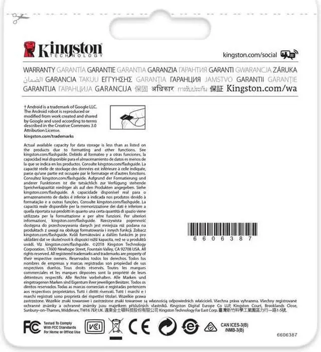 Alt view image 12 of 16 - Kingston Canvas Select 64GB microSDHC Class 10 UHS-I 80MB/s Flash Memory Card