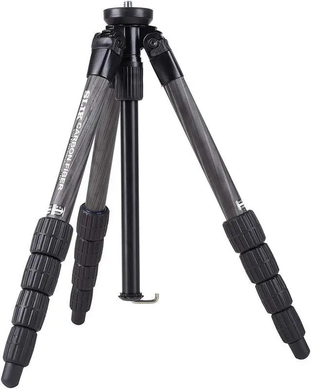 Alt view image 8 of 15 - Slik PRO CF-635 5-Section Carbon Fiber Tripod, 51.5" Max Height, Black