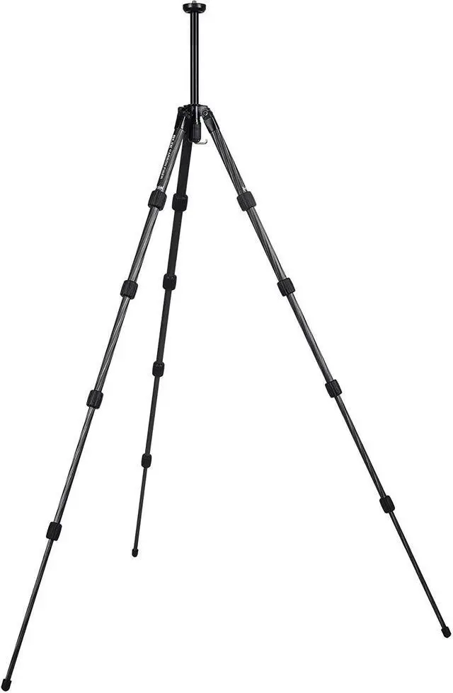 Alt view image 10 of 15 - Slik PRO CF-635 5-Section Carbon Fiber Tripod, 51.5" Max Height, Black