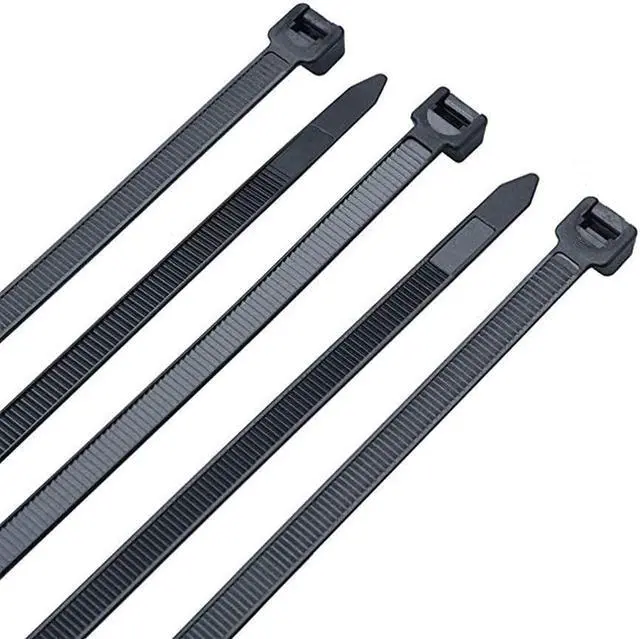 Alt view image 3 of 7 - Black zip ties large Cable ties Nylon zip ties 16 inch long Zip ties100 per pack Environmentally friendly Industrial quality Uses 3 latches for stronger locks With 60 Pounds Tensile