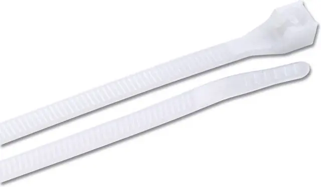 Main image of 46-315M DoubleLock Cable Tie, 14 inch, 75 lb, Electrical Wire and Cord Management, Nylon Zip Tie, 1000 Pk, Natural White