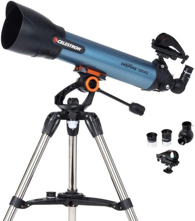 Alt view image 14 of 20 - Celestron Inspire 100AZ Telescope, Refractor