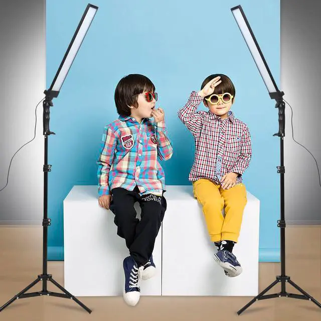 Alt view image 2 of 6 - 180 LED Light Photography Studio LED Lighting Kit Adjustable Light with Light Stand Tripod Photographic Video Fill Light