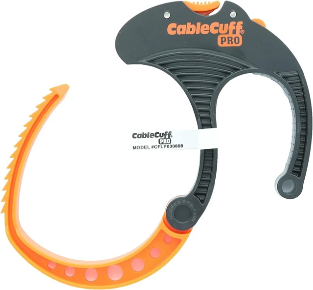 Alt view image 3 of 3 - PRO (4 Pack: 4x Large 3 Inch Diameter) Adjustable Reusable Cable Tie Replacements for Extension Cords or Electronics