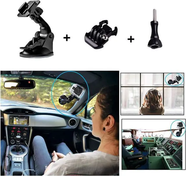Alt view image 4 of 7 - Suptig Accessories Kit Compatible for Gopro Hero12/11/10/9/87/6/5/4/3/3+/2/1/Session Gopro Max Gopro Fusion DJI Osmo, Insta360 and AKASO Action Camera Accessories