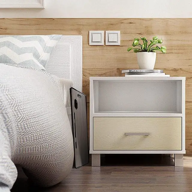 Alt view image 7 of 7 - Amaredom Laptop Bed Desk Tray Bed Table, Foldable Portable Lap Desk Notebook Stand Reading Holder with Storage Drawer and Cup Holder for Eating Breakfast on Bed/Couch/Sofa-Black