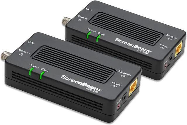 Main image of Xiaogan MoCA 2.0 Network Adapter for Ethernet Over Coax (2 Pack)  1 Gbps Ethernet, Coax to Ethernet Adapter, Enhanced Streaming and Gaming (Model: ECB6200K02)